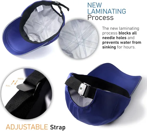 Vista 63 de Gorra de béisbol impermeable para hombre, sombrero de lluvia plegable para correr al aire libre, sombrero de pesca solar