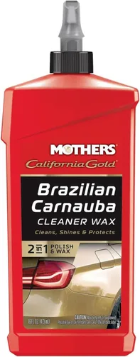 Vista 10 de Cera líquida Mothers California Gold Brazilian Caranuba Cleans & Waxes in One Step, Removes Oxidation & Swirls, Premium Carnauba Shine &