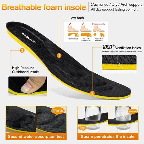 Vista 6 de Taquco Zapatos antideslizantes para hombre, impermeables, para cocina, chef, trabajo, servicio de alimentos, zapatos de trabajo antideslizantes