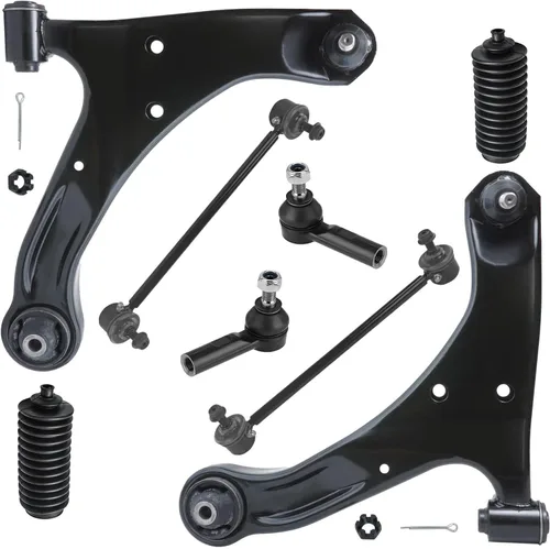 Vista 214 de Detroit Axle - Kit de brazos de control de extremo de 8 piezas para Toyota 2001-2003 Highlander 2002-2003 Camry Lexus ES300, 2 conjuntos de brazos