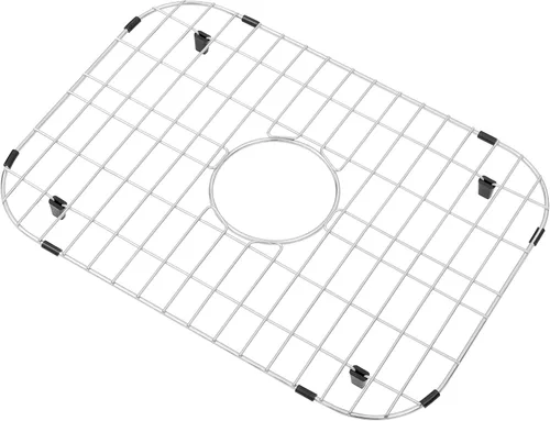 Vista 18 de Rejilla de fregadero de cocina Zeesink, protectores de fregadero de 18 1/2" X 13 3/8", rejilla de fregadero de acero inoxidable con drenaje central
