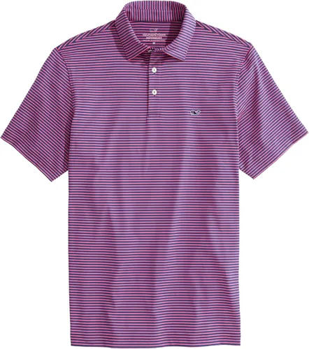 Vista 25 de Vineyard Vines Polo Bradley Stripe Sankaty para hombre Ocean Breeze Tejeda