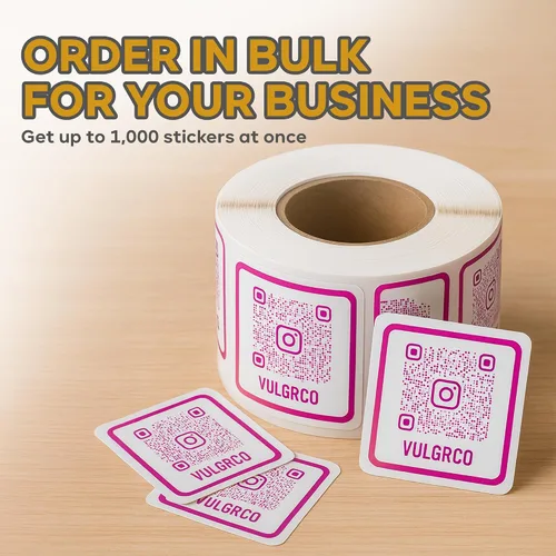 Vista 8 de VulgrCo Diseño Personalizado Haz Tus Propias Calcomanías Pegatinas Personalizadas Texto Nombre Imagen Foto Código QR - Hecho en Estados Unidos