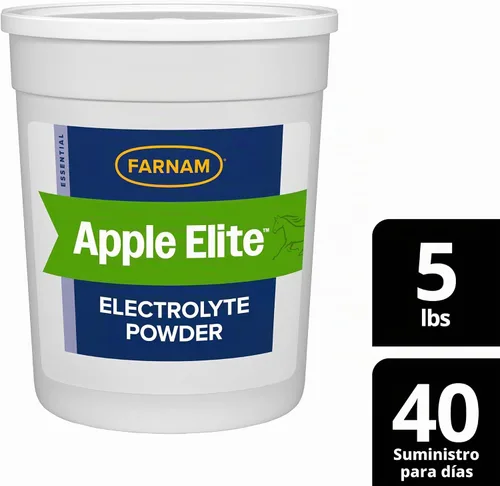 Vista 14 de Farnam Suplemento de electrolitos en polvo Apple Elite para caballos, reemplaza minerales vitales, fomenta la hidratación, sin azúcar añadida, 5