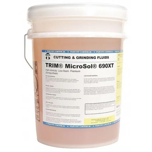 Vista 2 de TRIM Fluidos de corte y molienda MS690XT/1 MicroSol 690XT Refrigerante de microemulsión semisintética premium de baja espuma, alta lubricidad, jarra