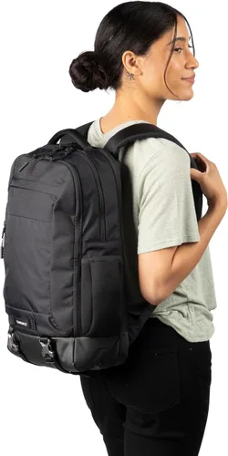 Vista 6 de Timbuk2 Authority Mochila para laptop Deluxe, Eco Negro Deluxe