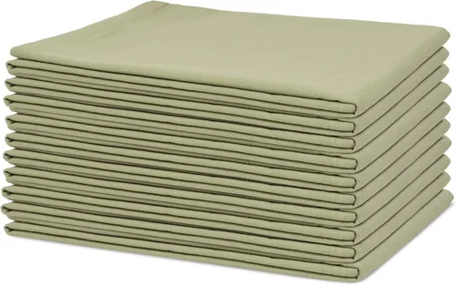 Vista 21 de Toallas de saco de harina Beige - 100% algodón orgánico, paquete de 5, 68.6 x 68.6 cm, toallas de cocina beige altamente absorbentes - Toallas