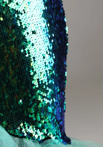 Vista 5 de Vestido de disfraz de sirena marina para mujer talla grande Multicolor