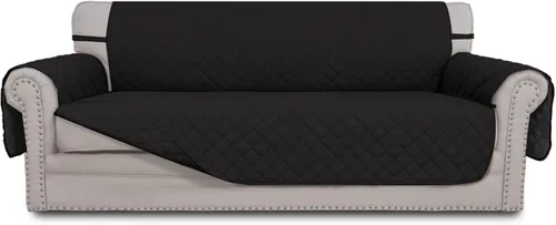 Vista 103 de Easy-Going - Funda reversible para sofá, resistente al agua, con varillas de espuma y correas elásticas, protector de muebles para mascotas y perros