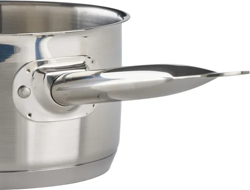 Vista 4 de Winco Cacerola de acero inoxidable resistente con tapa, 2 cuartos