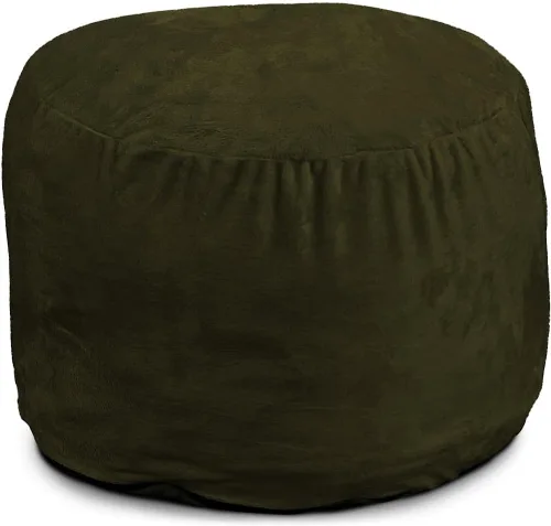 Vista 10 de ULTIMATE SACK Puf otomano de 2 pies Gamuza camello Relleno de espuma - Funda extraíble lavable Camel (Camel Suede)