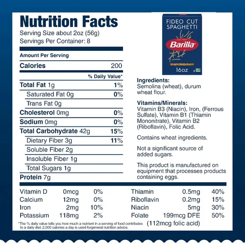 Vista 2 de Barilla Pasta de espagueti cortada 16 oz