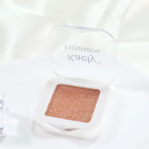 Vista 5 de evpct Paleta de sombra de ojos con purpurina dorada champán, color nude dorado rosa brillante crema brillante paleta de sombra de ojos iluminadora