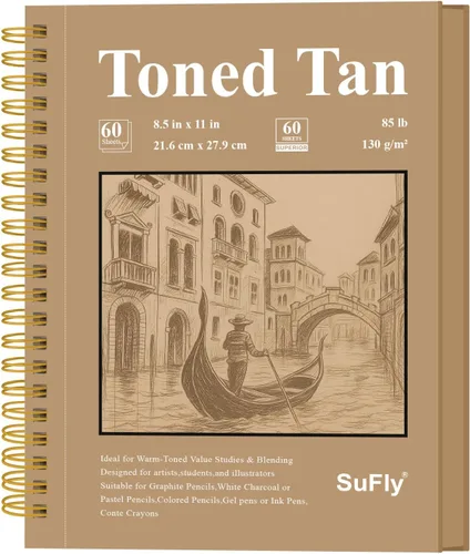 Vista 21 de Cuaderno de bocenas de papel negro SuFly 5.5 x 8.5, 60 hojas (90lb/150gsm) Papeles de artista para dibujo Papel negro para lápices