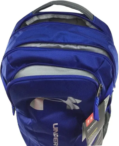 Vista 4 de Under Armour Mochila Hustle 3.0, azul (402)gris nublado, talla única