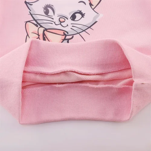 Vista 5 de NUBEEHOHO Sudaderas para niñas pequeñas, cuello redondo, sin botones, de manga larga, para invierno, casual, ropa 2T-7T