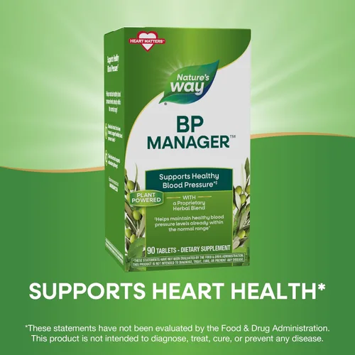 Vista 4 de Nature's Way BP Manager™ apoya la presión arterial saludable, 90