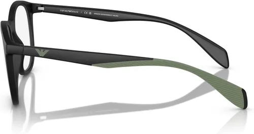 Vista 4 de Emporio Armani Men's EA4211 Prescription Eyewear Frames with Two Interchangeable Sun Clip-Ons Round