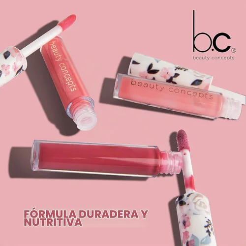 Vista 3 de Beauty Concepts - Colección de brillo de labios – Juego de maquillaje de labios brillante para un acabado radiante, colección floral