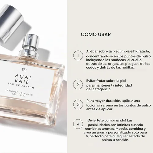 Vista 5 de Le Monde Gourmand Açai Baie Eau de Parfum - 1 fl oz (30 ml) - Notas de vainilla, bayas y lirio del valle