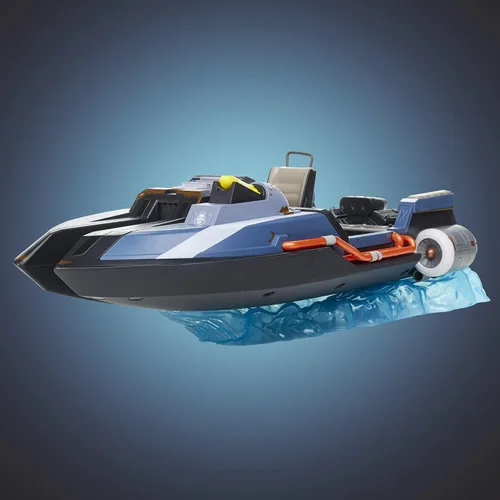 Vista 7 de FORTNITE Hasbro Victory Royale Series - Vehículo coleccionable de lujo de lancha motora Deluxe con accesorios, 19.6 pulgadas (49.8 cm)