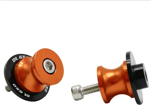 Vista 11 de Tornillos de soporte de brazo oscilante trasero con motor para Suzuki DL650 V-Strom 2004-2013 2012 2011 DL 650 V Strom M8 deslizadores de marco Negro