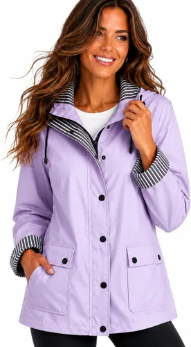 Vista 10 de URBAN REPUBLIC - Chaqueta de lluvia para mujer - Impermeable ligera y cortavientos para mujer (S-3XL)