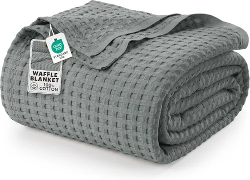 Vista 41 de Utopia Bedding Manta de gofre 100% algodón, tamaño individual, color negro, 90 x 72 pulgadas