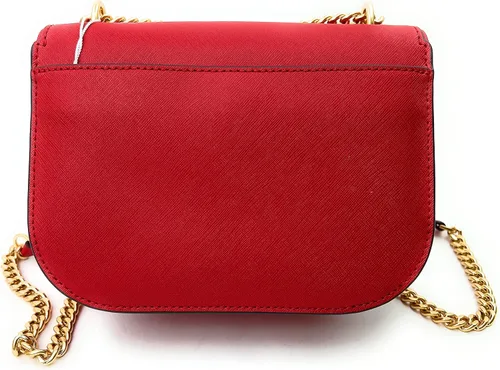 Vista 4 de Tory Burch Emerson - Bolso de hombro ajustable con solapa (berry), Bearberry