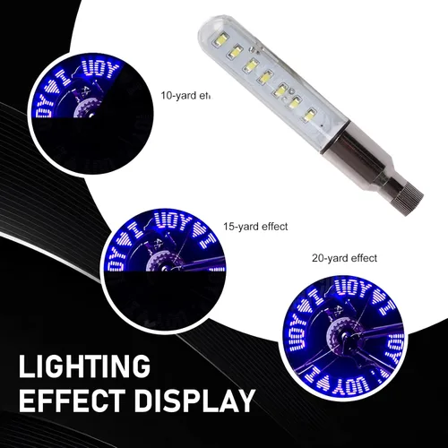 Vista 7 de 2 piezas de luces LED para rueda de bicicleta, luces impermeables para radios de bicicleta, luz de válvula de neumático de bicicleta con cambio