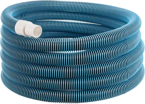 Vista 16 de VEVOR Manguera de descarga, 1-1/2 pulgadas x 100 pies, manguera plana de tela de PVC, manguera de drenaje resistente con abrazaderas, resistente a