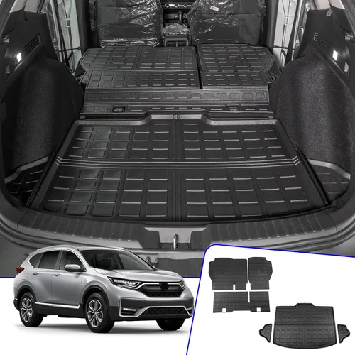 Vista 11 de Rongtaod Tapete de carga compatible con Honda CRV 2017-2022, forro de carga para maletero, revestimiento de maletero de elastómero termoplástico