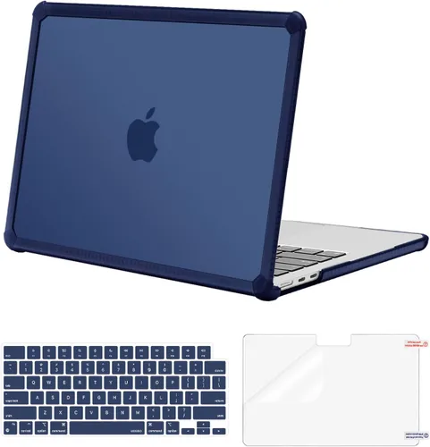 Vista 22 de MOSISO - Funda compatible con MacBook Air de 13 pulgadas M5 2026 M4 M3 M2 2025-2022 A3449 A3240 A3113 A2681, Kit 3 en 1 resistente a las grietas
