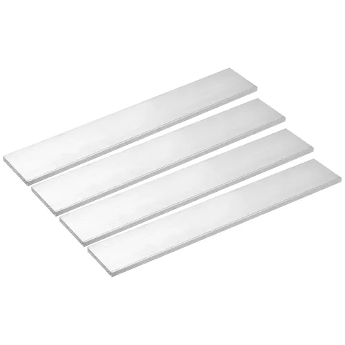 Vista 8 de uxcell Barra plana cuadrada de aluminio, 1-1/2" de espesor 1-1/2" de ancho 12" de longitud Barra cuadrada de aluminio 6061, placa plana de aluminio