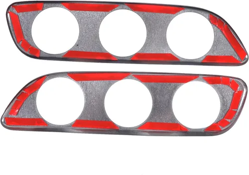 Vista 8 de Cubierta protectora de luces antiniebla para automóvil compatible con Chevy Corvette C6 2005-2013, accesorios de cubierta de luces de parachoques