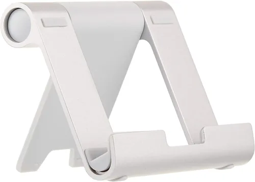 Vista 7 de Amazon Basics - Soporte portátil multiángulo para iPad, tableta, lector electrónico y teléfonos, color negro