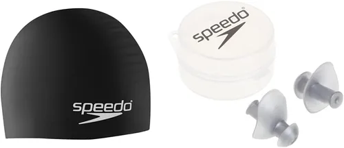 Vista 38 de Speedo - Gorra de natación, silicona sólida Negro