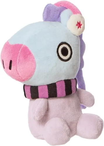 Vista 2 de AURORA, 61493, BT21 Productos Oficiales MANG Invierno, Juguete Suave, Morado y Azul