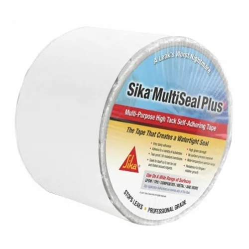 Vista 4 de AP Products Sika 017-413828-25 Multiseal Plus - Cinta adhesiva, color blanco, rollo de 4 pulgadas x 25 pies