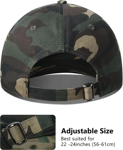 Vista 5 de GADIEMKENSD Unstructured Baseball Cap Adjustable, Running Hat for Men Women, Cotton Dad Hat Plain for Outdoors Activities