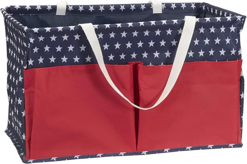 Vista 14 de Household Essentials Contenedor Gray Krush - Bolsa de utilidad multiusos con bolsillos Gris