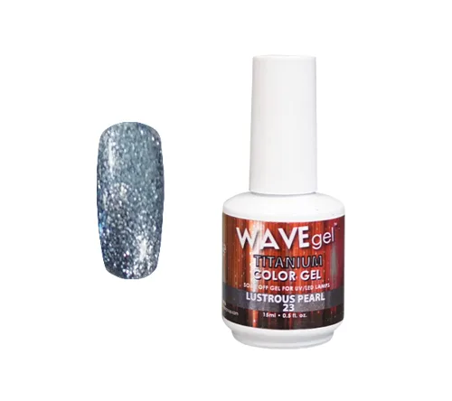 Vista 34 de WAVEGEL - Esmalte de uñas en gel con purpurina, colección Titanio, #28 Twinkle Pink I 0.5 onzas