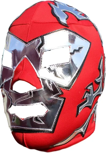 Vista 2 de Máscara de lucha libre mexicana, licra Pro-Fit, talla adulto
