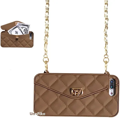 Vista 49 de UnnFiko Funda tipo cartera compatible con iPhone 6 / iPhone 6s, bonito diseño de bolsa de lujo, funda con bolsillo para tarjetas tipo libro