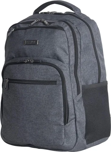 Vista 7 de Kenneth Cole REACTION Travelier - Mochila de viaje para laptop y tablet para negocios escuela y viajes Carbón vegetal Travelier - Mochila de viaje