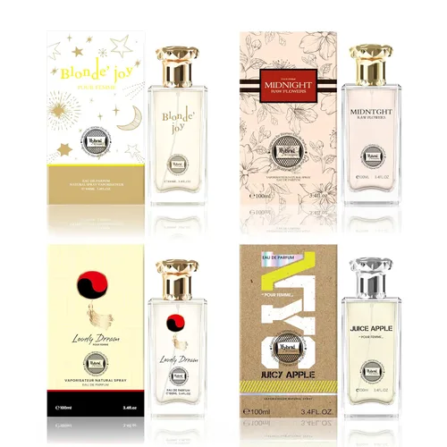 Vista 18 de Hybrid & Company Mujer 4 unids Belleza Rosa Cambio París Mujeres Romántico Pour Femme Perfume Natural Spray Fresco Fragancia