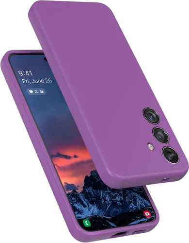 Vista 7 de Diseñado para Galaxy S24+Plus Carcasa, de silicona líquida, de gel, a prueba de golpes, con suave forro de microfibra, compatible con Galaxy S24