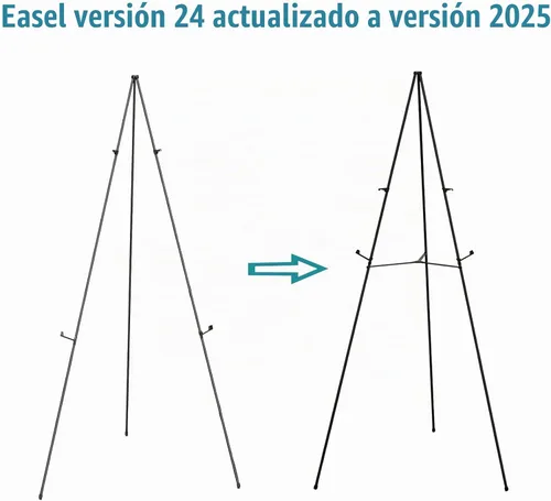 Vista 2 de JIUYE Paquete de 63 caballetes de 63 pulgadas para carteles, caballetes