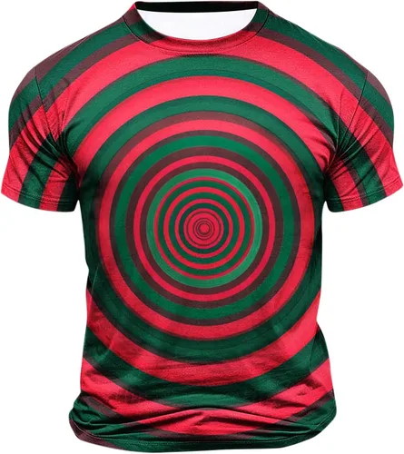Vista 4 de Camisetas de moda con ilusión óptica para hombre, manga corta, impresión 3D, camisetas gráficas Hip Hop Streetwear de gran