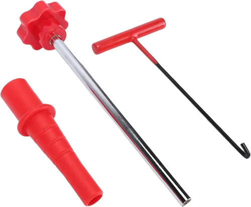 Vista 4 de Quick Change Tire Valve Tool Kit, Valve Stem Core Replacement Installation Tool with T Shape Hook for Cars ATVs Trucks Light Trailers Using TR413